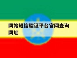 网站短信验证平台官网查询网址