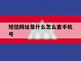 短信网址是什么怎么查手机号