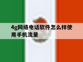 4g网络电话软件怎么样使用手机流量