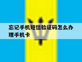 忘记手机短信验证码怎么办理手机卡