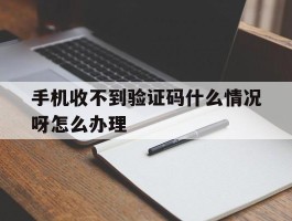 手机收不到验证码什么情况呀怎么办理