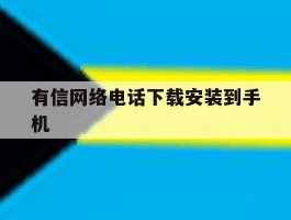 有信网络电话下载安装到手机