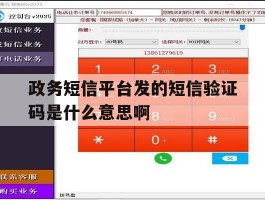 政务短信平台发的短信验证码是什么意思啊