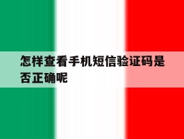 怎样查看手机短信验证码是否正确呢
