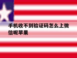 手机收不到验证码怎么上微信呢苹果