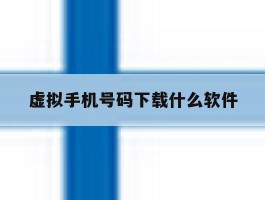 虚拟手机号码下载什么软件