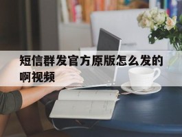 短信群发官方原版怎么发的啊视频