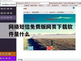 网络短信免费版网页下载软件是什么