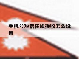 手机号短信在线接收怎么设置