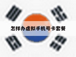 怎样办虚拟手机号卡套餐
