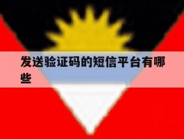发送验证码的短信平台有哪些