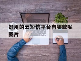 好用的云短信平台有哪些呢图片