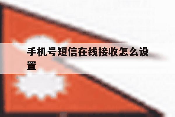 手机号短信在线接收怎么设置 手机号短信在线接收怎么设置